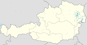 Карта на Долна Австрия с маркери за всеки поддръжник