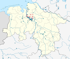 Map of Osterholz with markings for the individual supporters