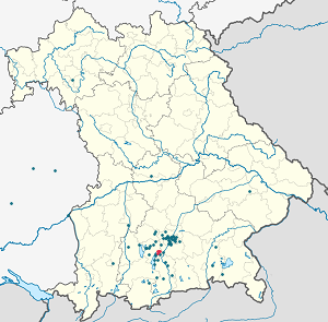 Karte von Starnberg mit Markierungen für die einzelnen Unterstützenden