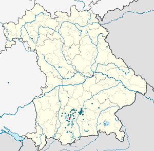 Karte von Herrsching am Ammersee mit Markierungen für die einzelnen Unterstützenden