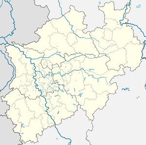 Karta mjesta Wuppertal s oznakama za svakog pristalicu