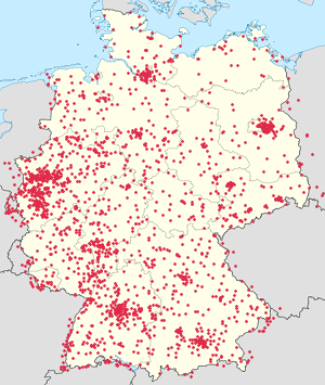 Карта Германия с тегами для каждого сторонника