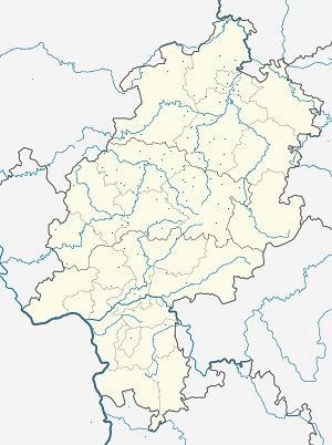 Carte de Hesse avec des marqueurs pour chaque supporter