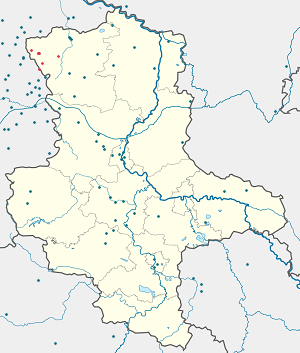 Biresyel destekçiler için işaretli Beetzendorf-Diesdorf haritası