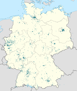 Karte von Deutschland mit Markierungen für die einzelnen Unterstützenden