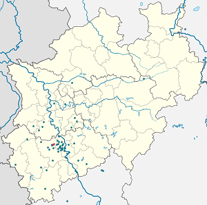 Map of Pulheim with markings for the individual supporters