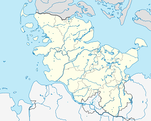 Šlėzvigas-Holšteinas žemėlapis su individualių rėmėjų žymėjimais