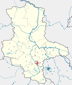 Latvijas karte Halle (Saale) ar atzīmēm katram atbalstītājam 