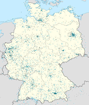 Mapa de Alemanha com marcações de cada apoiante