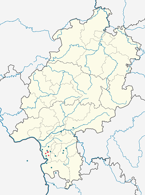 Karte von Riedstadt mit Markierungen für die einzelnen Unterstützenden