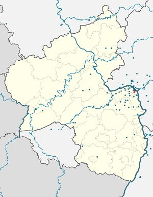 Kart over Hechtsheim med markører for hver supporter
