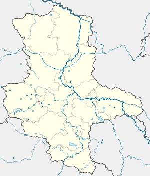 Karte von Selke-Aue mit Markierungen für die einzelnen Unterstützenden