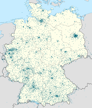 Biresyel destekçiler için işaretli Almanya haritası