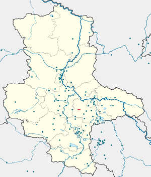 Map of Köthen with markings for the individual supporters