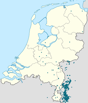 Kaart van Limburg met markeringen voor elke ondertekenaar