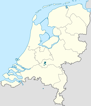 Kaart van Rotterdam met markeringen voor elke ondertekenaar